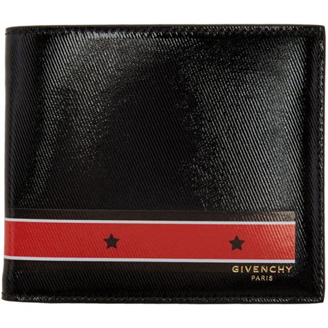 givenchy black and red stars and stripe wallet|Givenchy Stars and Stripes Leather Bi.